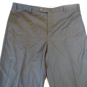 Zanella Dress Pants Trousers Todd Wool Size 42 Black